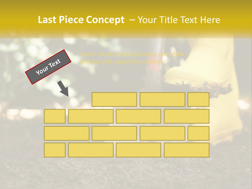 Copy Space Woman Soil PowerPoint Template