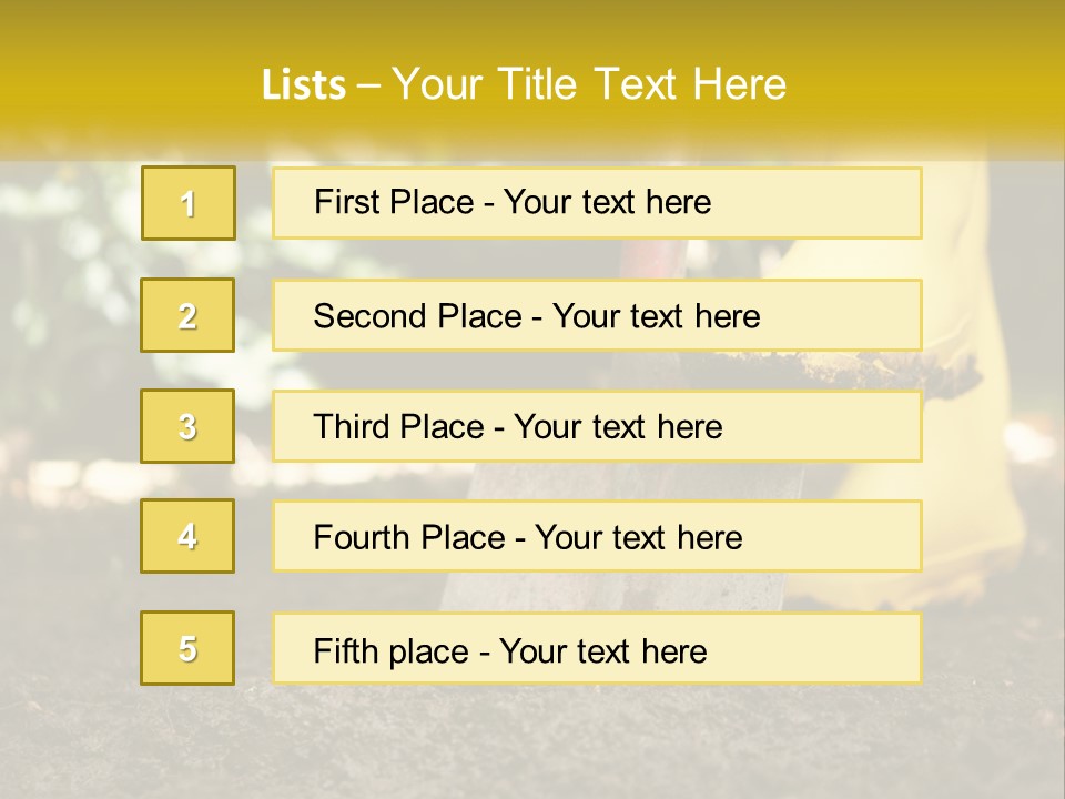 Copy Space Woman Soil PowerPoint Template
