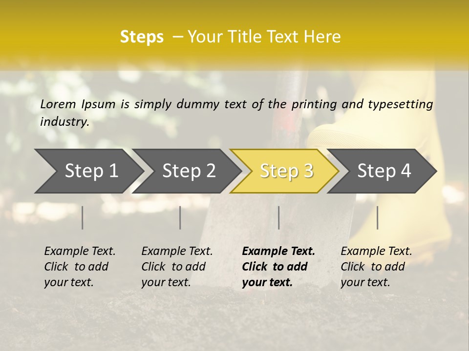Copy Space Woman Soil PowerPoint Template