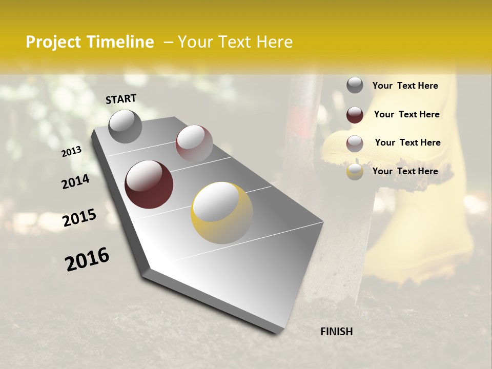 Copy Space Woman Soil PowerPoint Template
