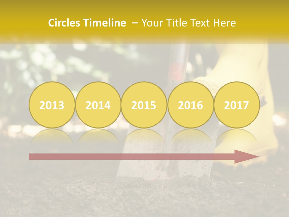 Copy Space Woman Soil PowerPoint Template