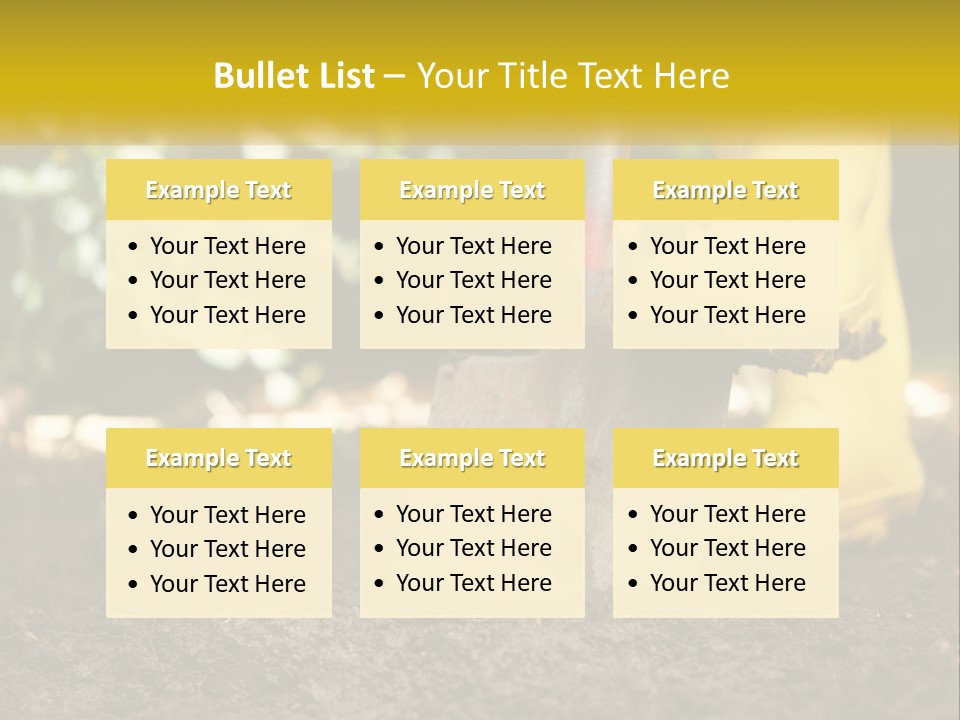 Copy Space Woman Soil PowerPoint Template