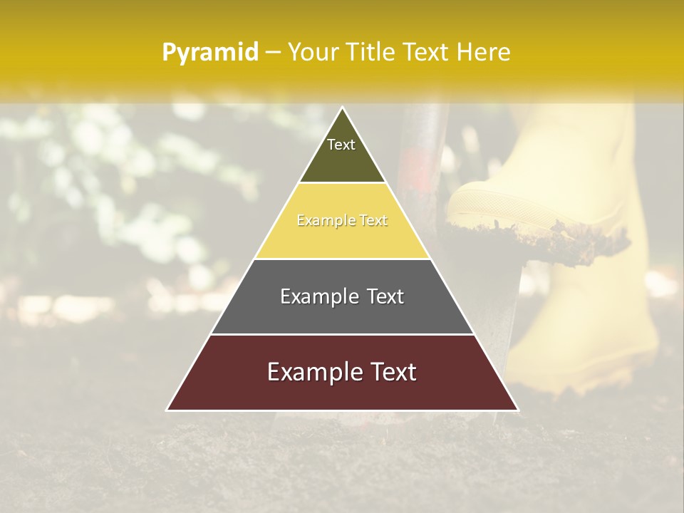 Copy Space Woman Soil PowerPoint Template