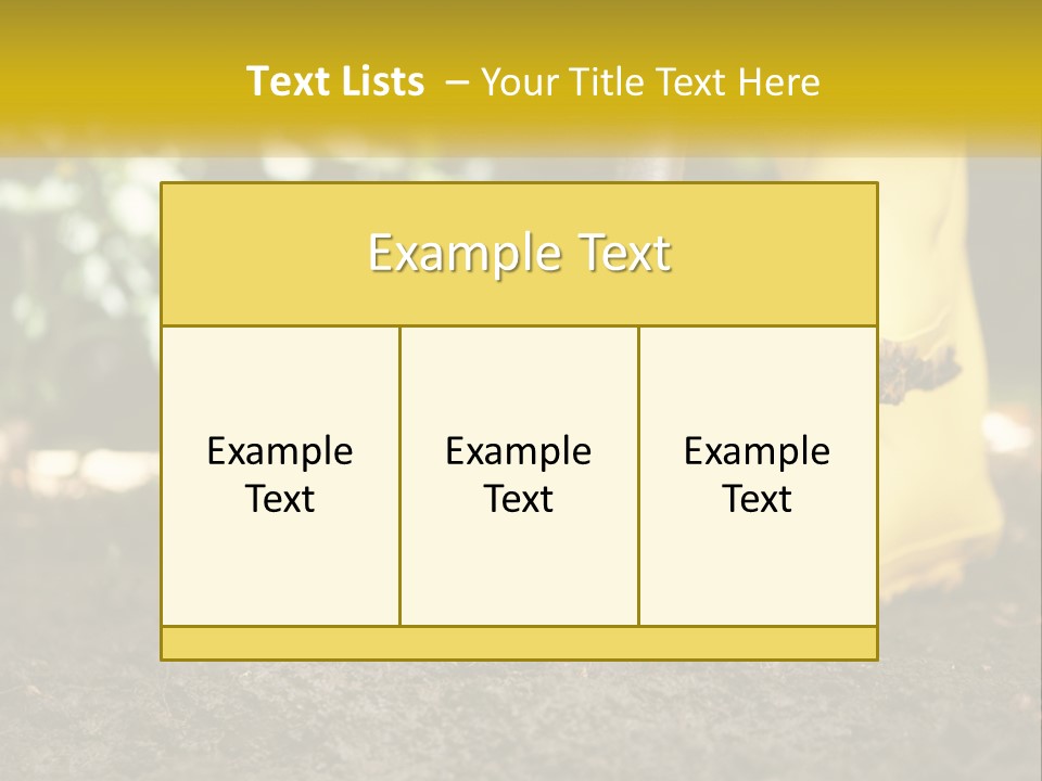 Copy Space Woman Soil PowerPoint Template