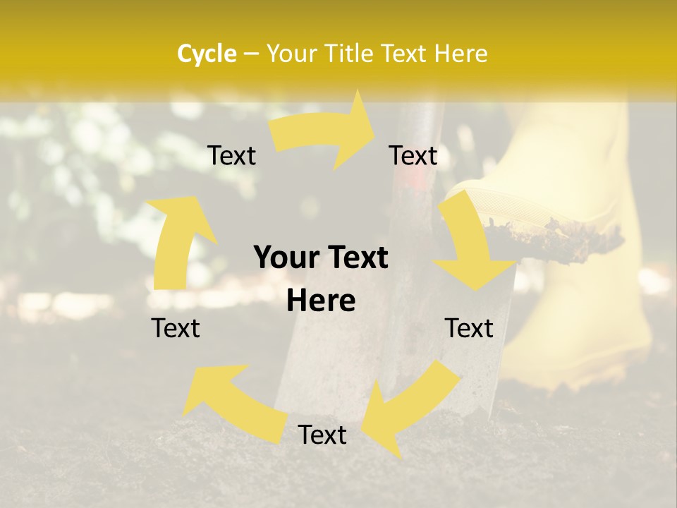 Copy Space Woman Soil PowerPoint Template