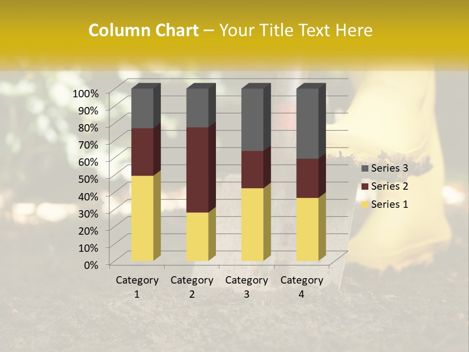 Copy Space Woman Soil PowerPoint Template