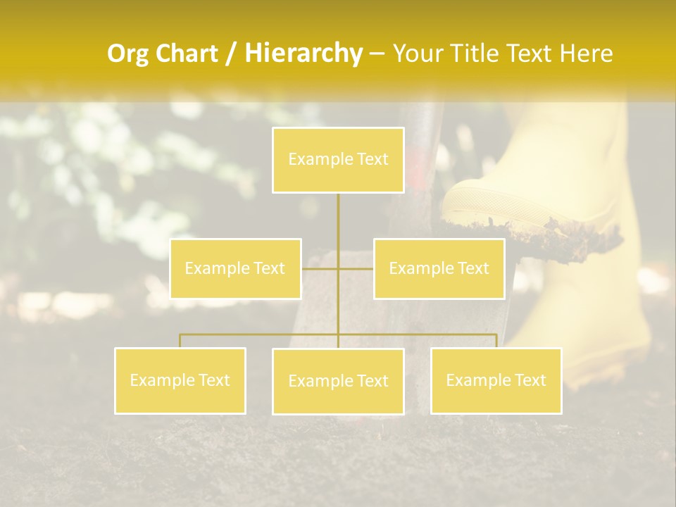 Copy Space Woman Soil PowerPoint Template
