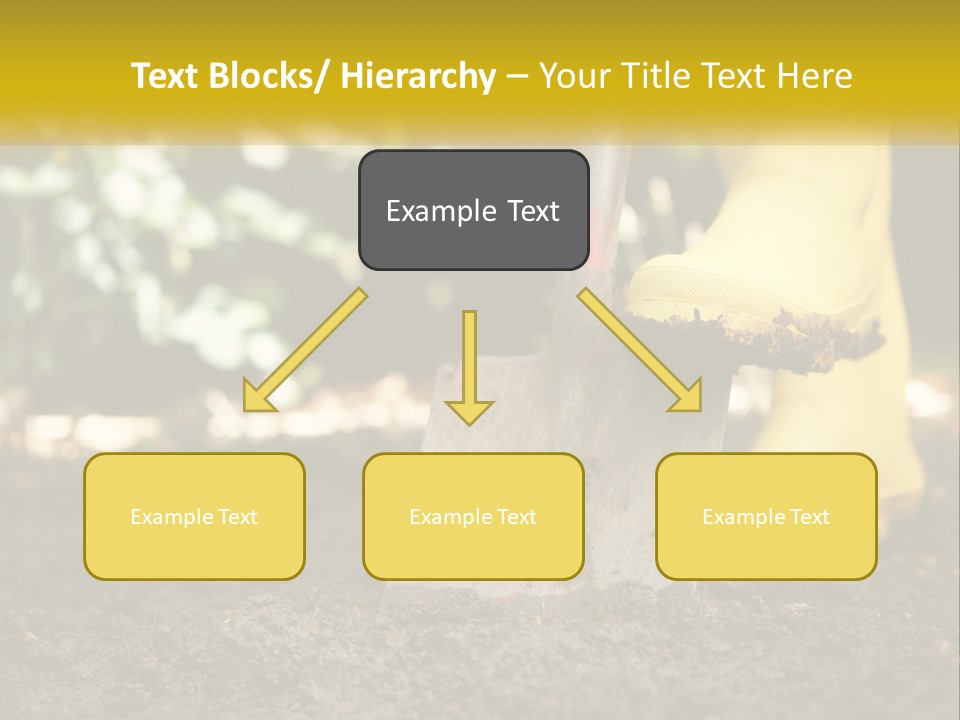 Copy Space Woman Soil PowerPoint Template