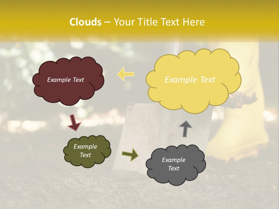 Copy Space Woman Soil PowerPoint Template