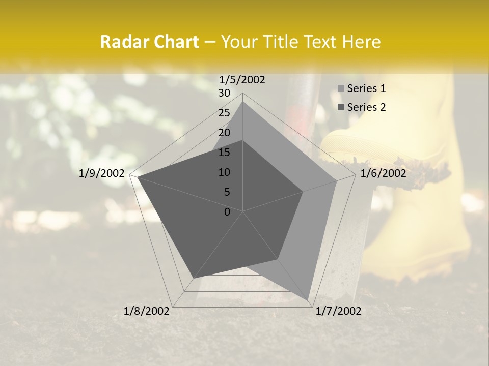 Copy Space Woman Soil PowerPoint Template