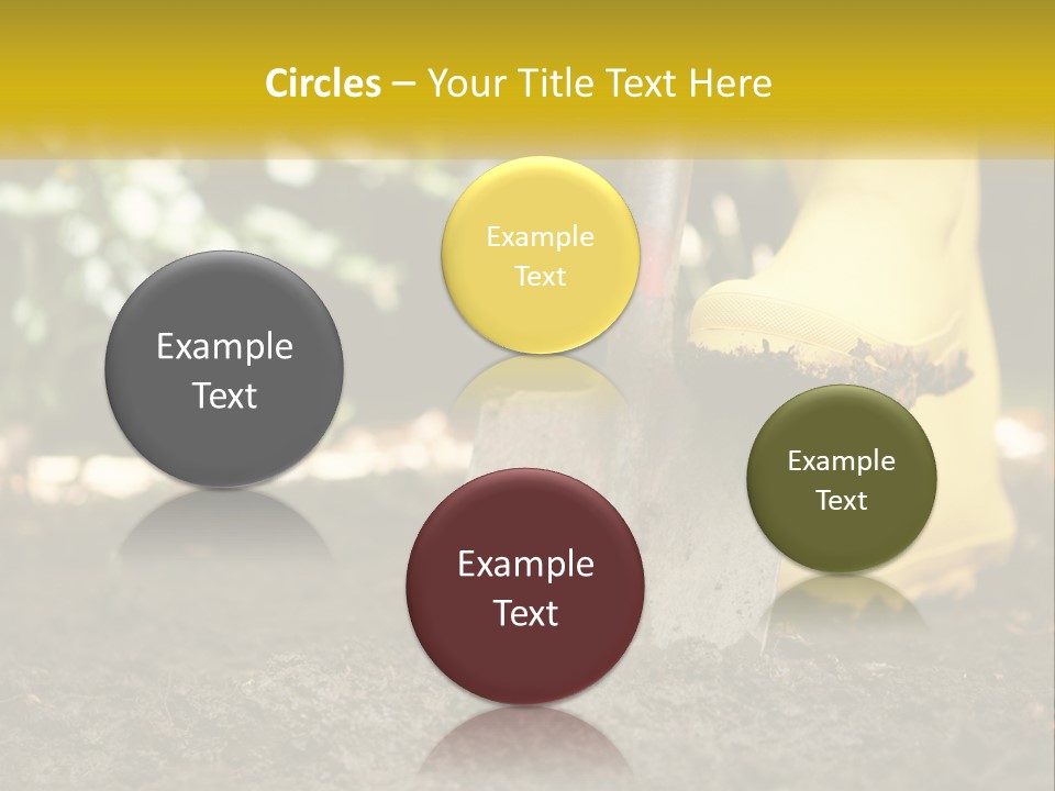 Copy Space Woman Soil PowerPoint Template