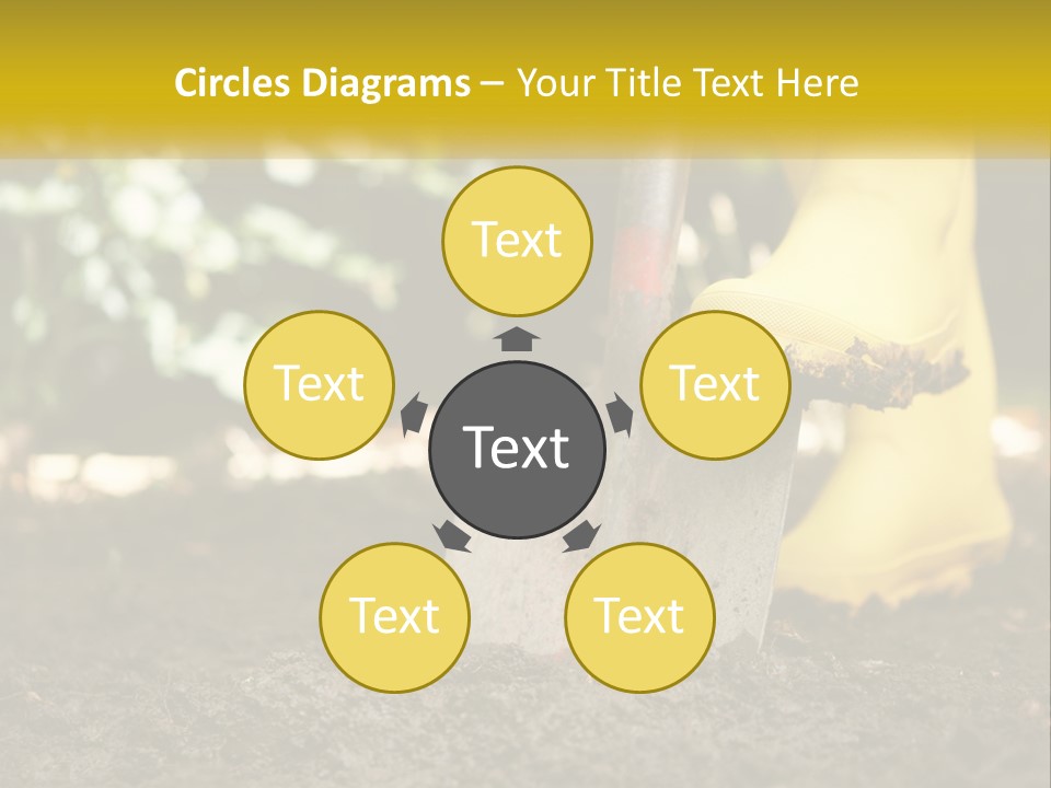 Copy Space Woman Soil PowerPoint Template