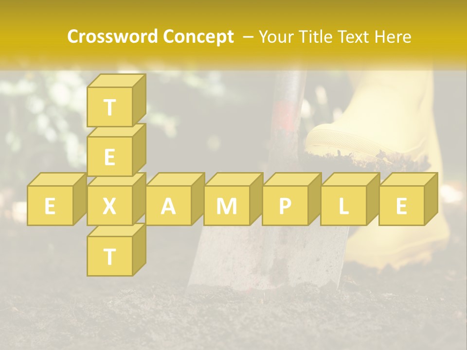 Copy Space Woman Soil PowerPoint Template