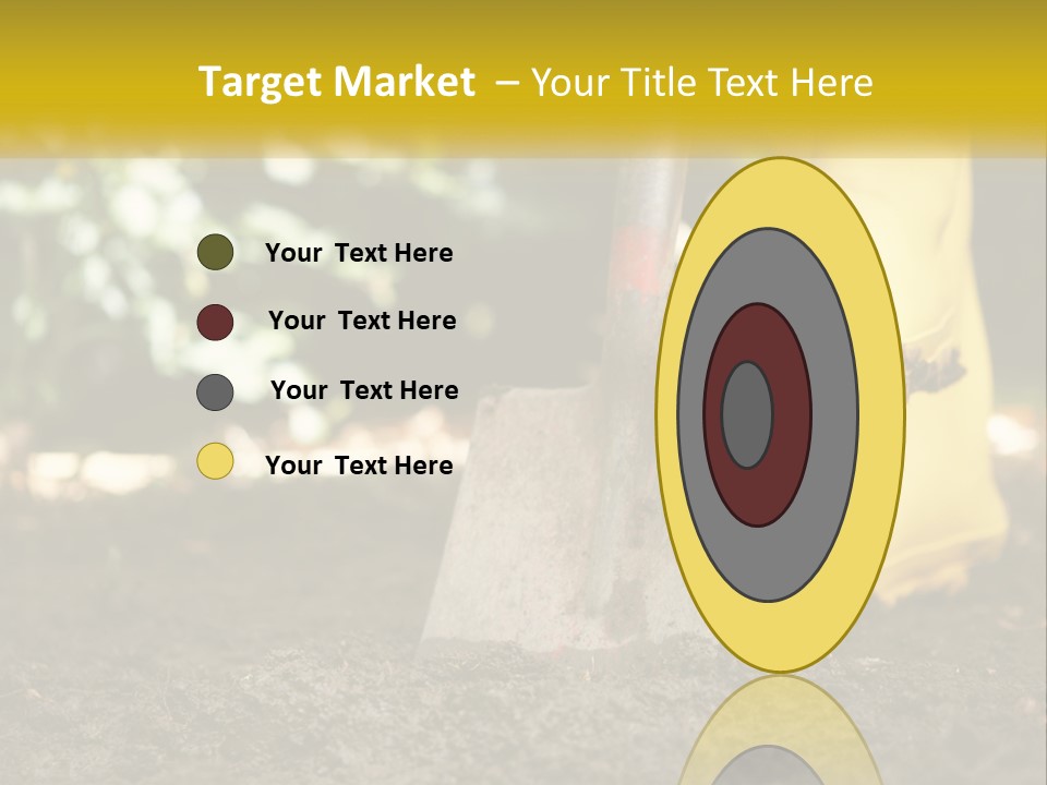 Copy Space Woman Soil PowerPoint Template