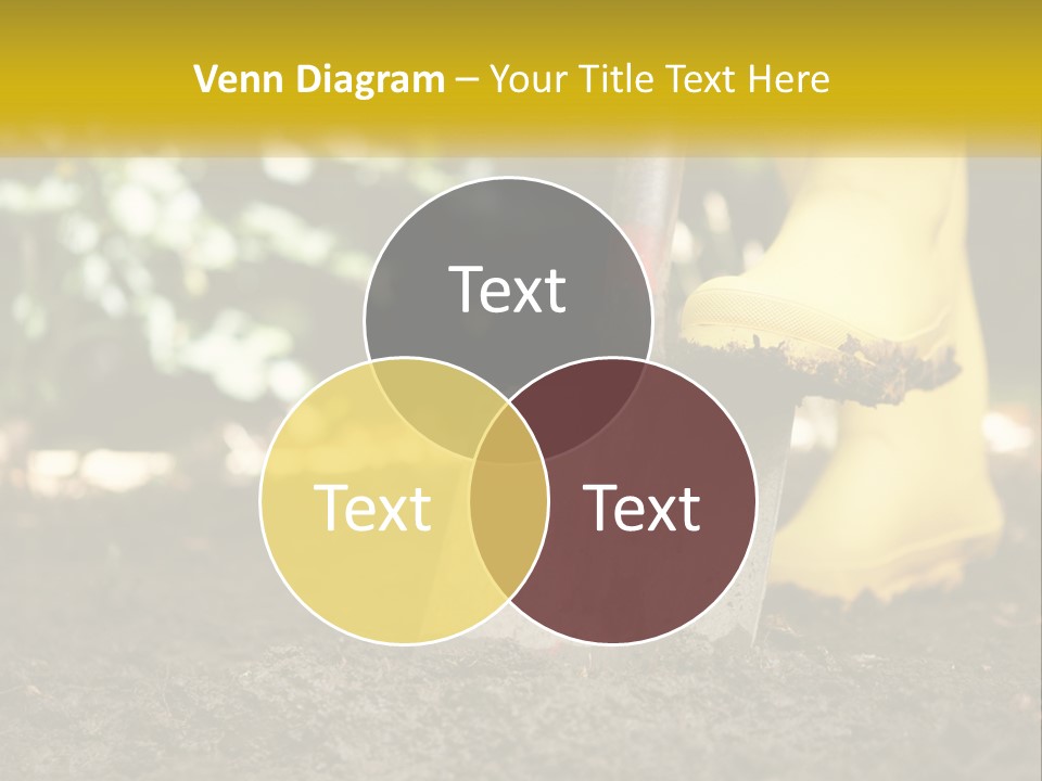 Copy Space Woman Soil PowerPoint Template