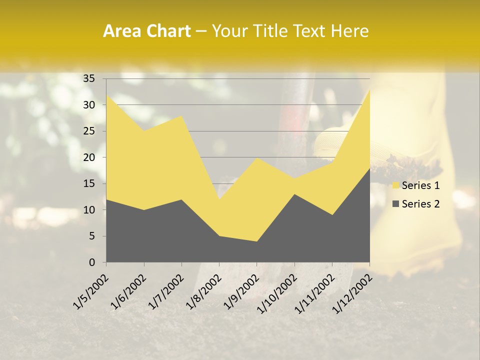 Copy Space Woman Soil PowerPoint Template