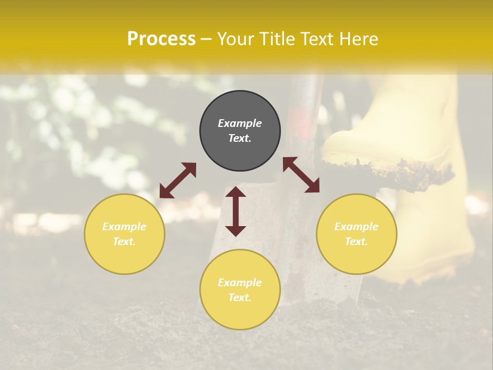 Copy Space Woman Soil PowerPoint Template