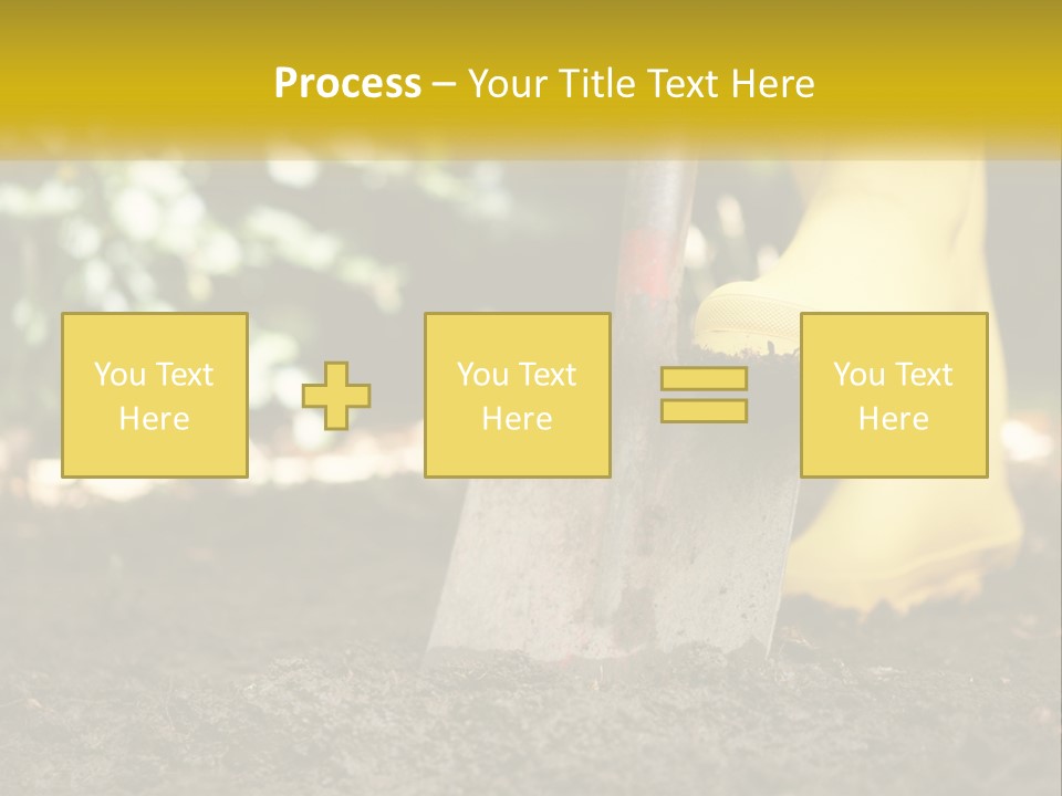 Copy Space Woman Soil PowerPoint Template