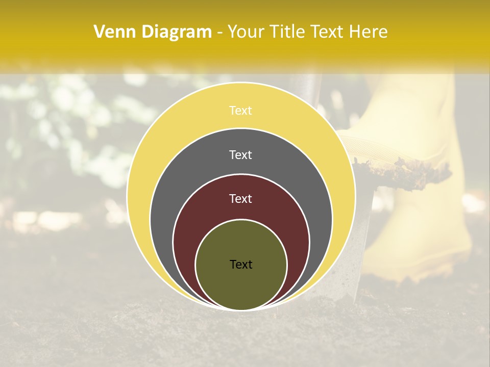Copy Space Woman Soil PowerPoint Template