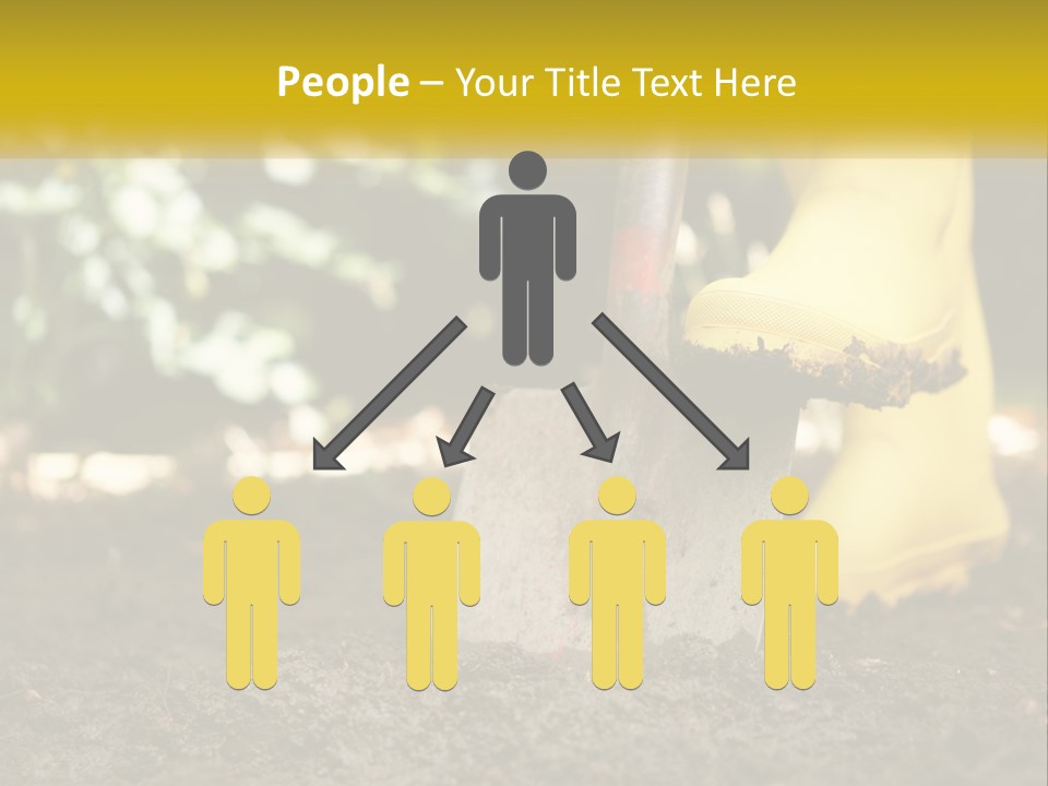 Copy Space Woman Soil PowerPoint Template