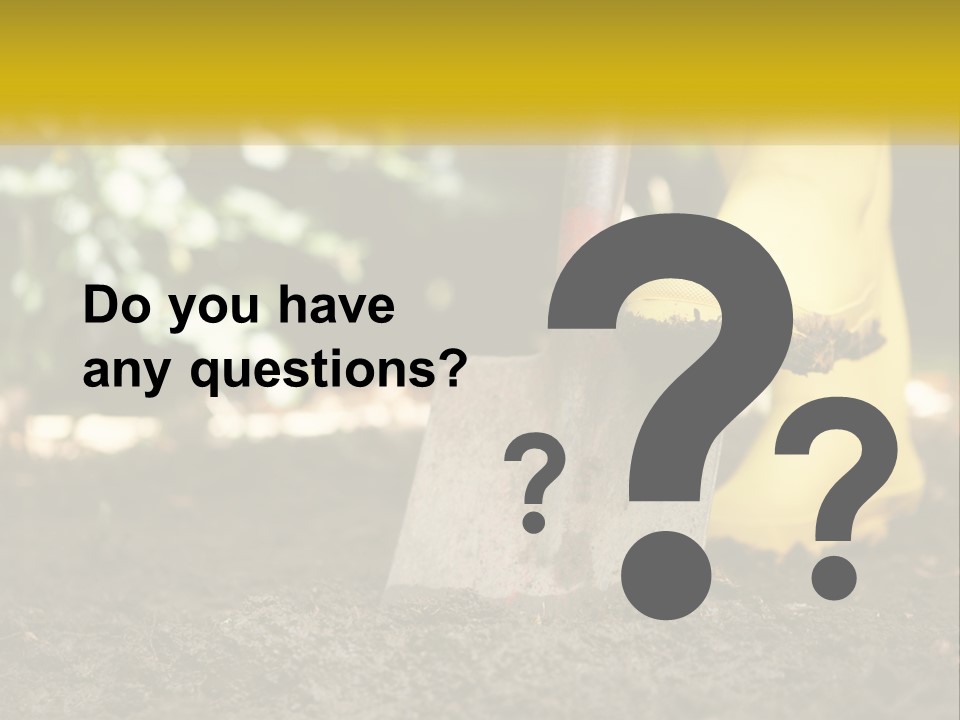 Copy Space Woman Soil PowerPoint Template