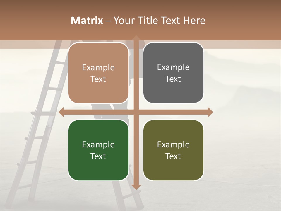Stairs Landscaped Young PowerPoint Template