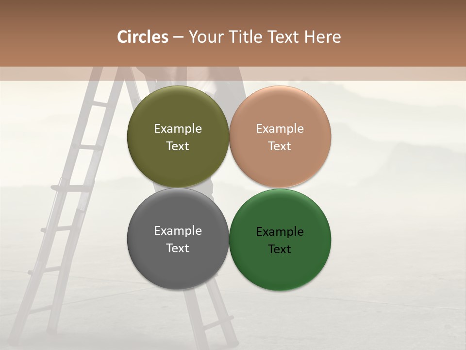 Stairs Landscaped Young PowerPoint Template