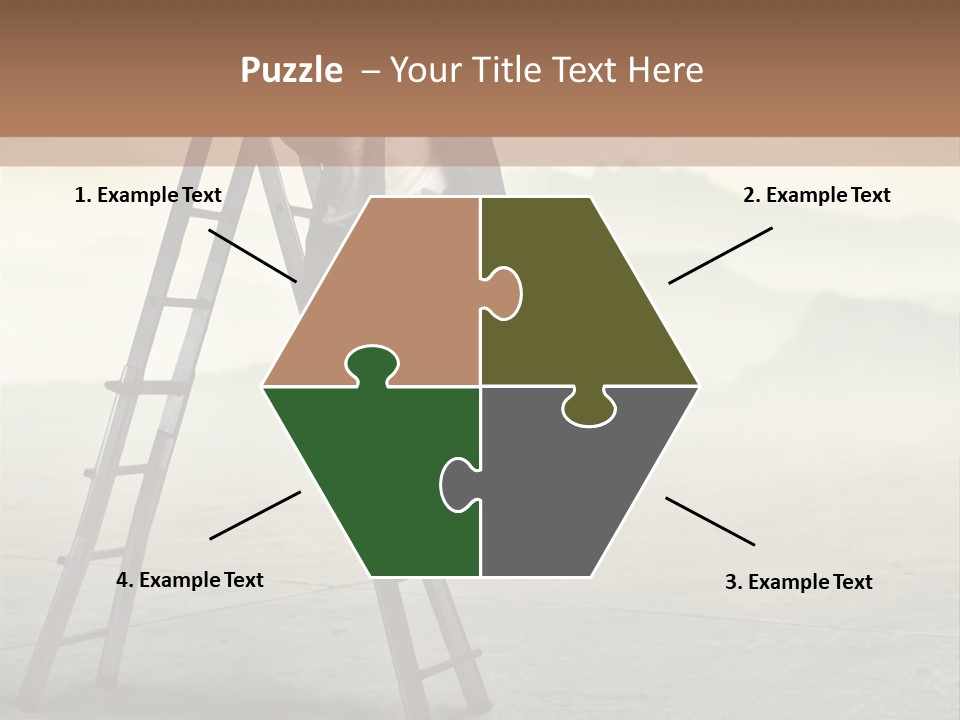 Stairs Landscaped Young PowerPoint Template