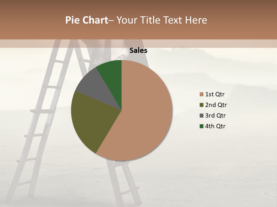Stairs Landscaped Young PowerPoint Template