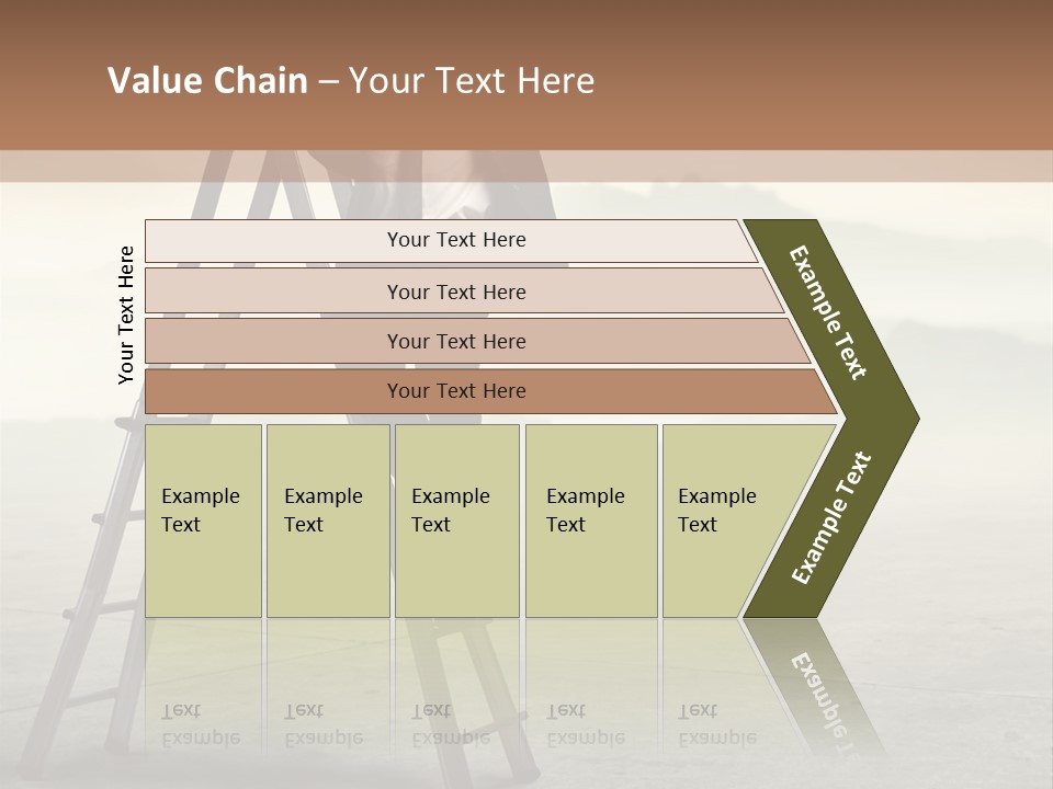 Stairs Landscaped Young PowerPoint Template