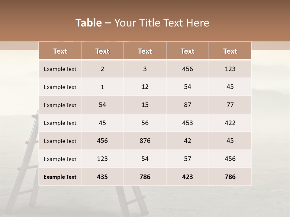 Stairs Landscaped Young PowerPoint Template