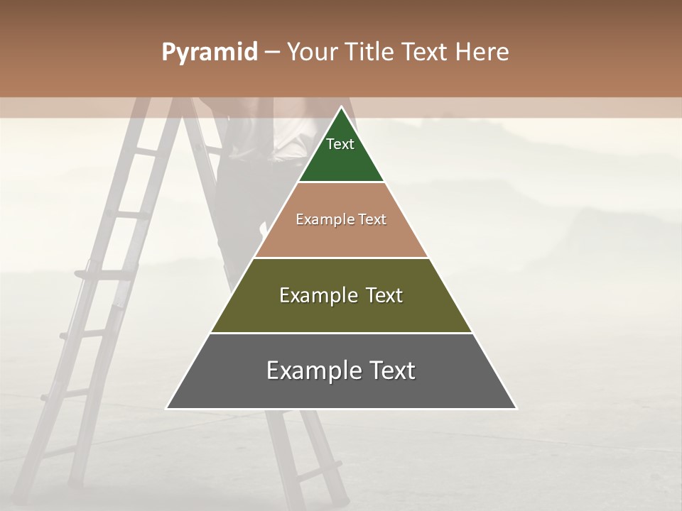 Stairs Landscaped Young PowerPoint Template