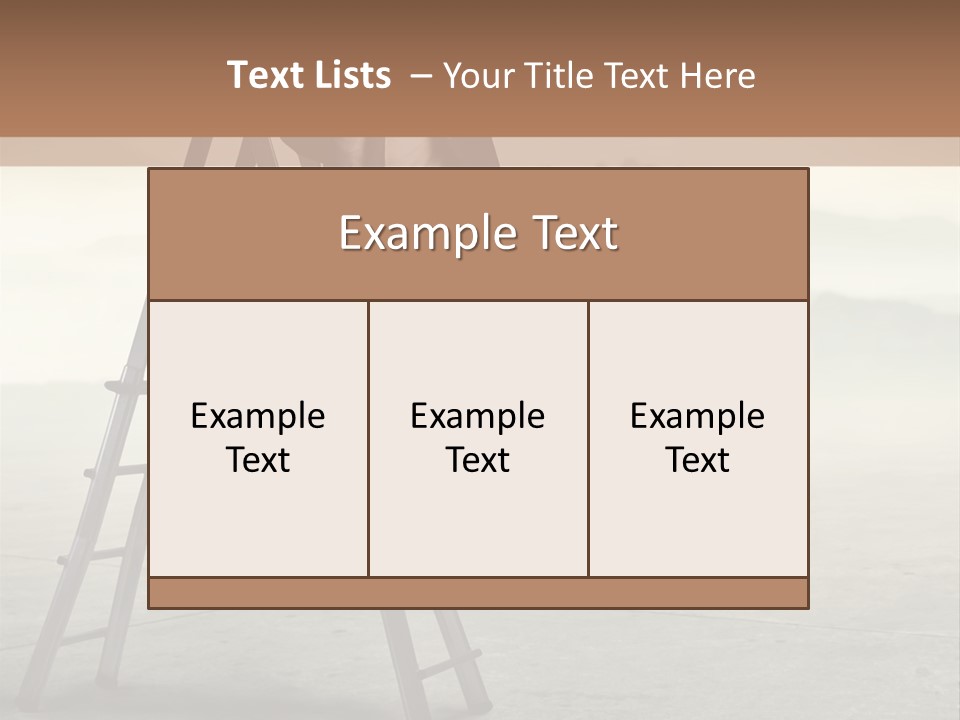 Stairs Landscaped Young PowerPoint Template