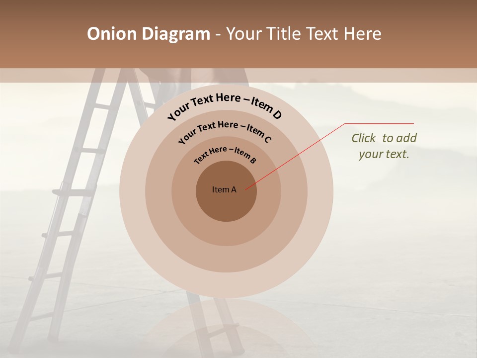 Stairs Landscaped Young PowerPoint Template