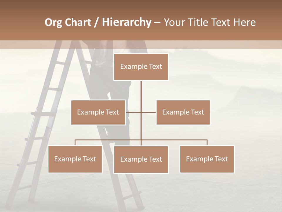 Stairs Landscaped Young PowerPoint Template