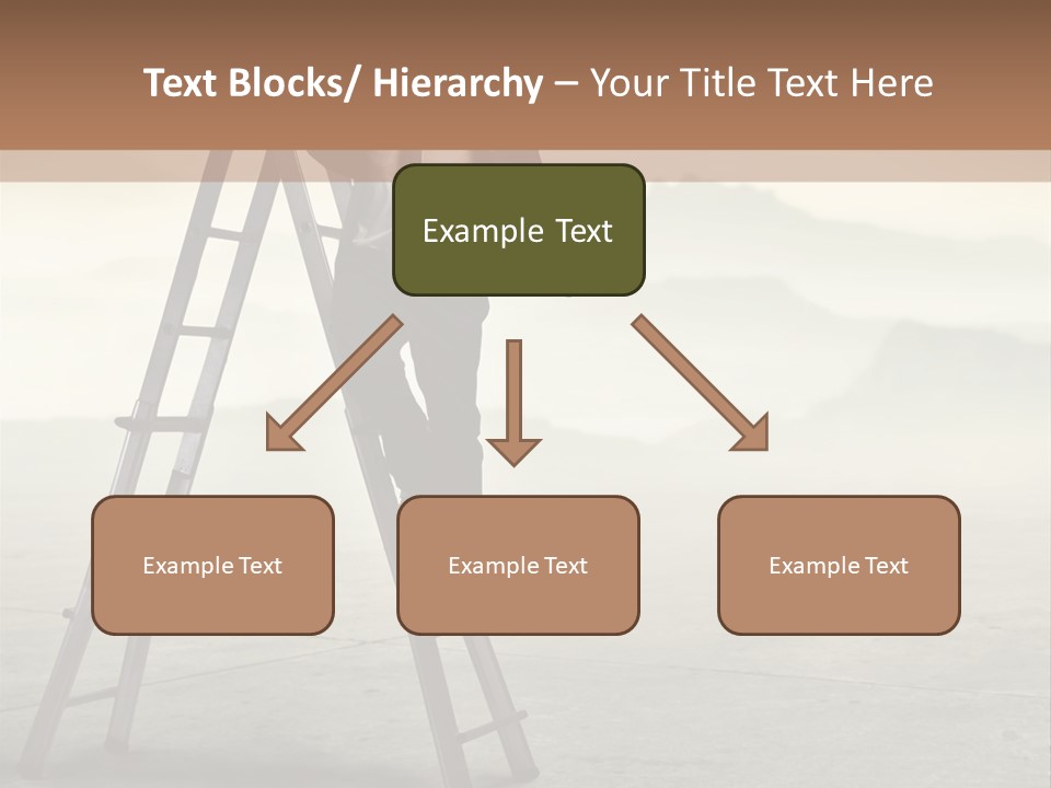 Stairs Landscaped Young PowerPoint Template