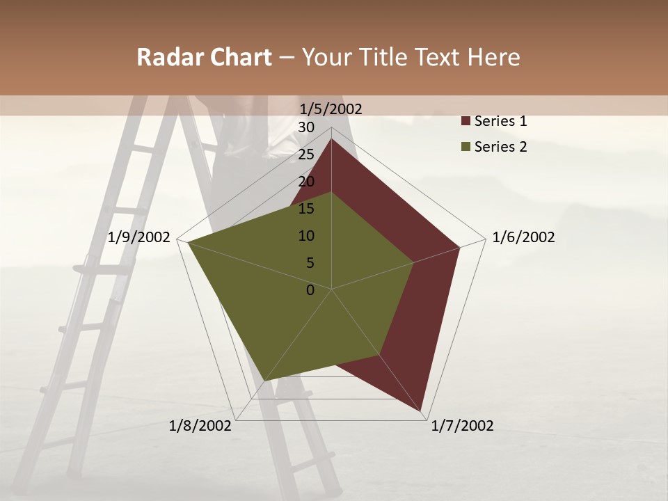 Stairs Landscaped Young PowerPoint Template