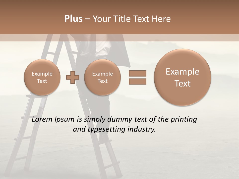 Stairs Landscaped Young PowerPoint Template