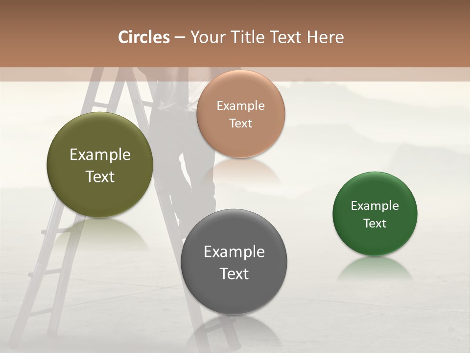 Stairs Landscaped Young PowerPoint Template