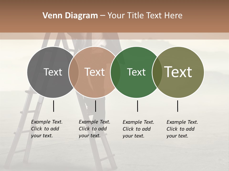 Stairs Landscaped Young PowerPoint Template