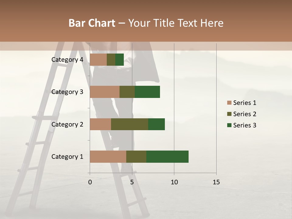 Stairs Landscaped Young PowerPoint Template