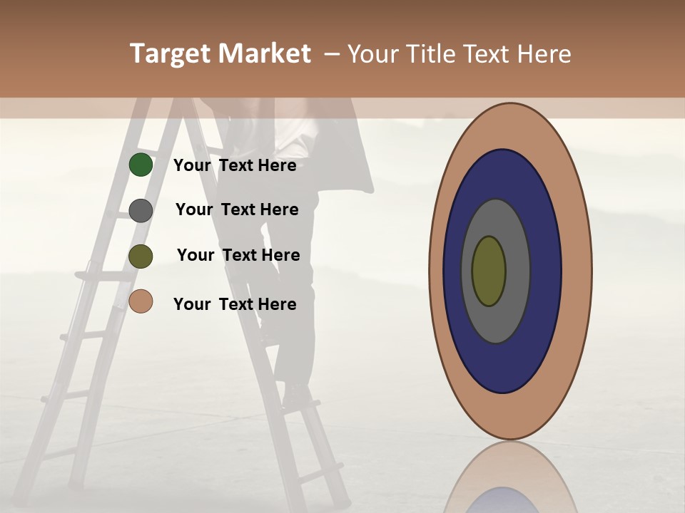 Stairs Landscaped Young PowerPoint Template