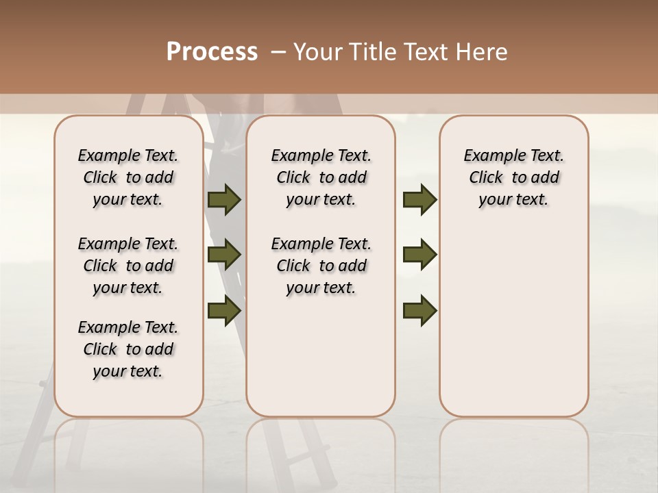 Stairs Landscaped Young PowerPoint Template