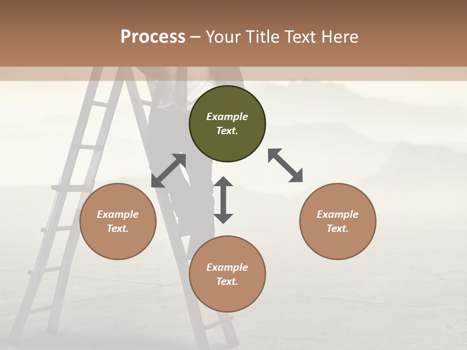 Stairs Landscaped Young PowerPoint Template