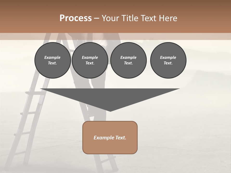 Stairs Landscaped Young PowerPoint Template