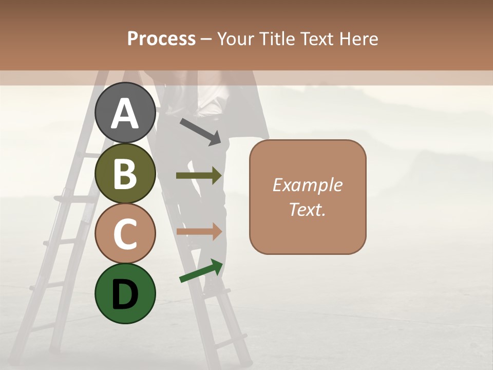 Stairs Landscaped Young PowerPoint Template