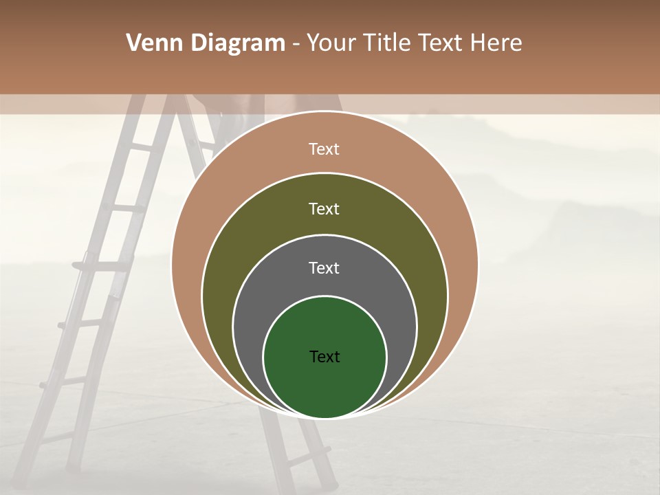 Stairs Landscaped Young PowerPoint Template
