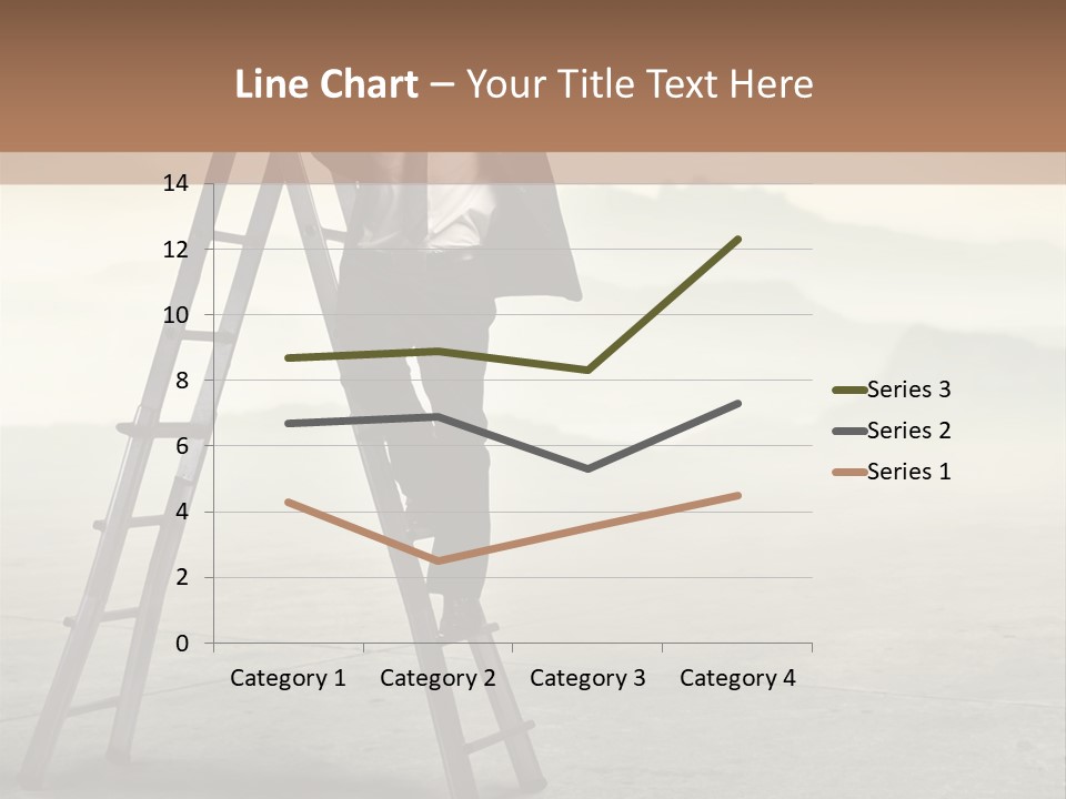 Stairs Landscaped Young PowerPoint Template