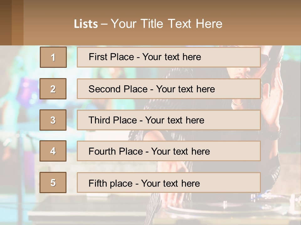 Clubbing Entertainment Party PowerPoint Template