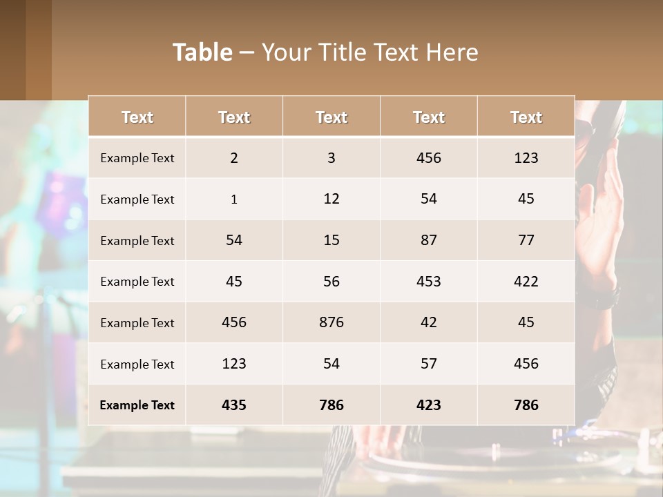 Clubbing Entertainment Party PowerPoint Template
